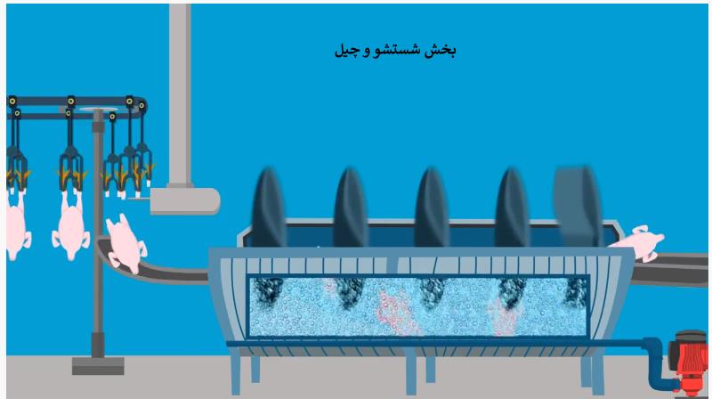 عکس قسمت شتشو برای کشتارگاه 